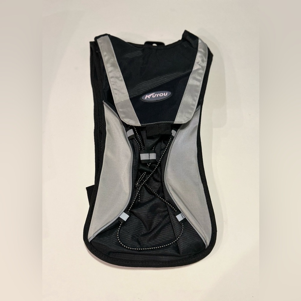 KUYOU Black and Gray Hydration Backpack